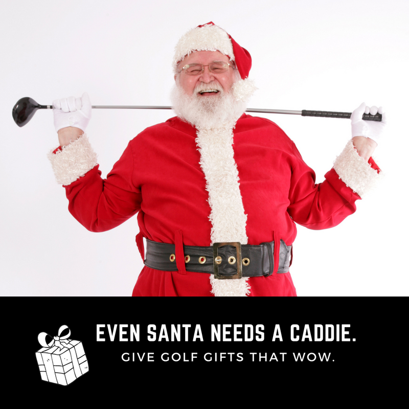 Even Santa needs a caddie