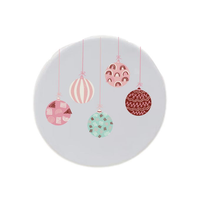 Pastel Christmas Ornaments