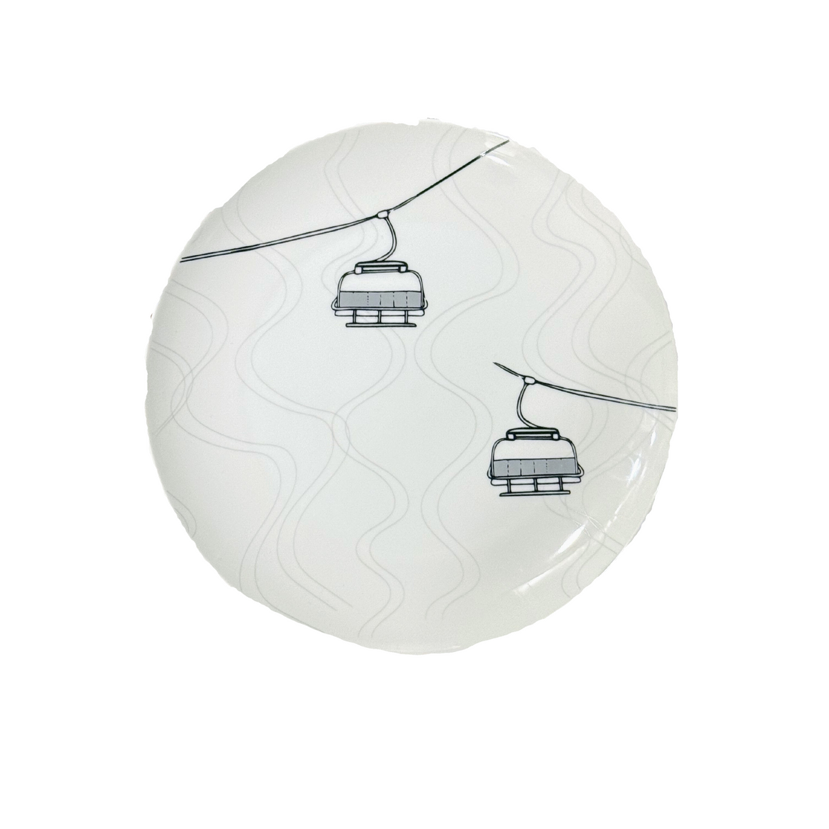 Ski Lift Dinner Plate