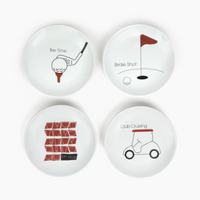 Golf Appetizer Plate Set