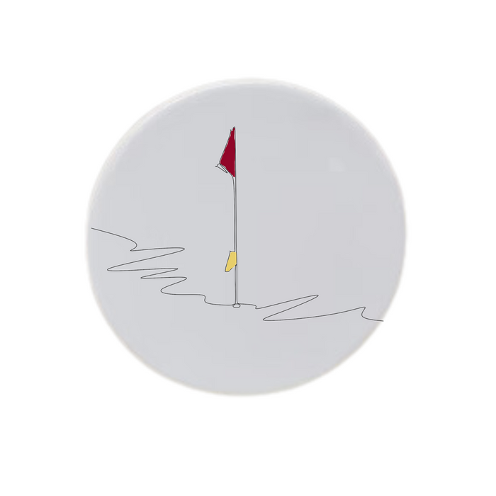 Golf Flag Stick Red