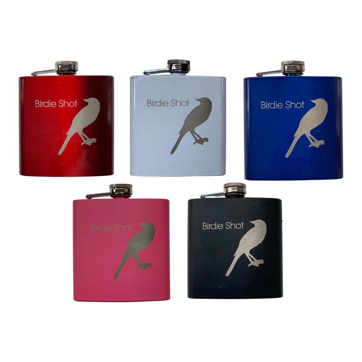 Birdie Flask w/4 shot glasses